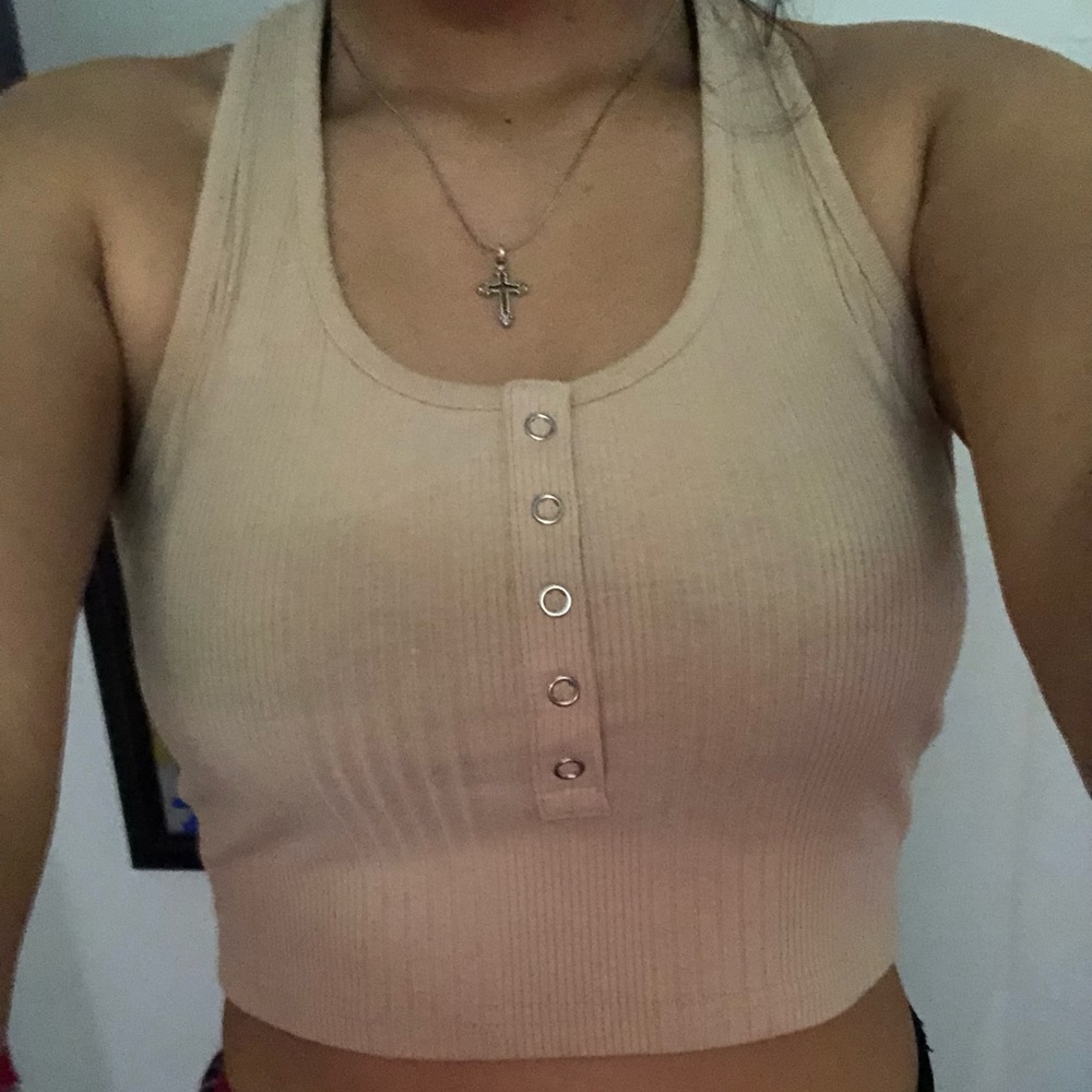 Crème Crop top